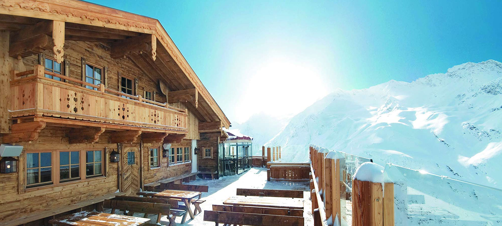 The Sunny Alpine Restaurant at 2,670m